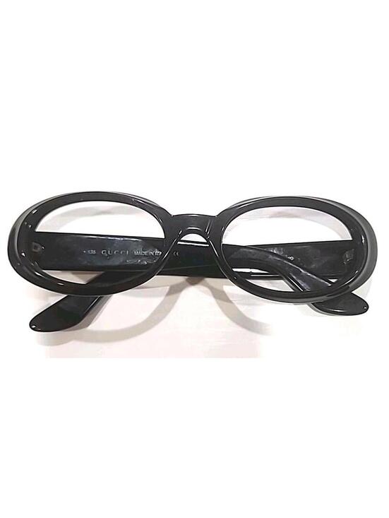 Gucci GG2419/N/S Glossy Black Oval Sunglasses Frame Only 51-20 135